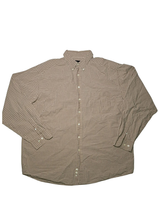 Eddie Bauer Button-Down Tan Shirt