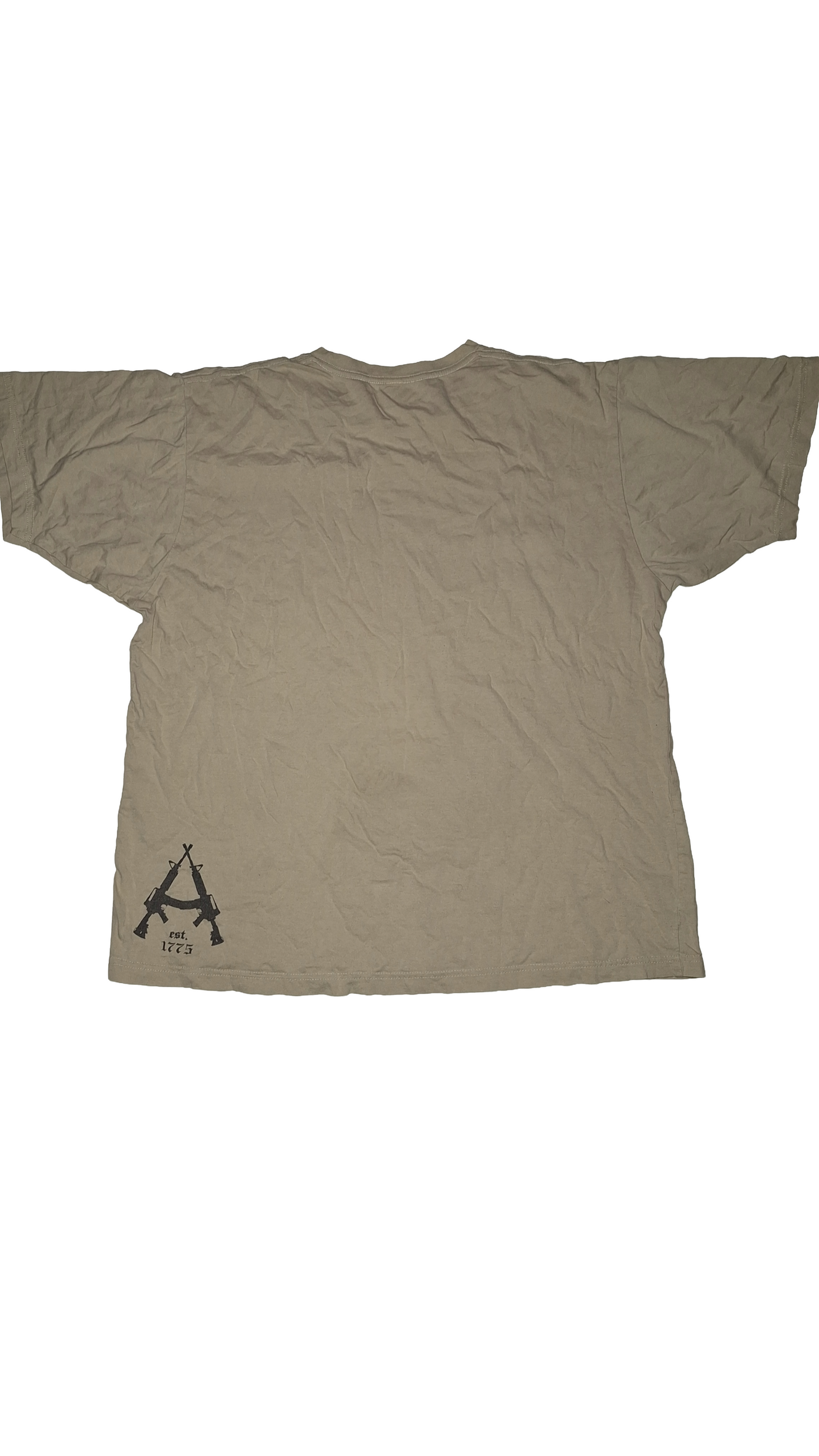 Y2K Gothic Streetwear Tan T-shirt