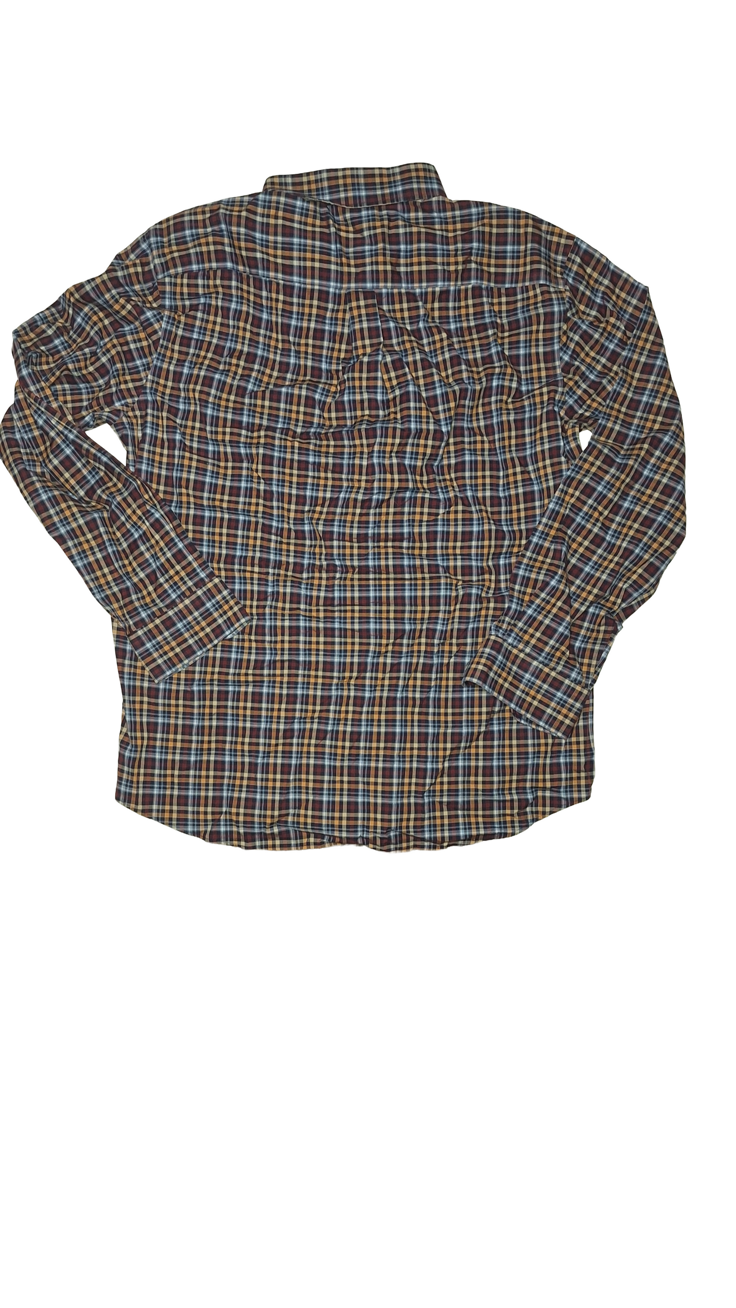 Multi-Colored Plaid Button-Up Shirt