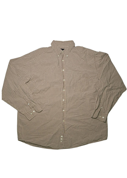 Eddie Bauer Button-Down Tan Shirt
