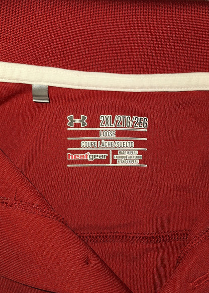Under Armour Loose Performance Red Polo