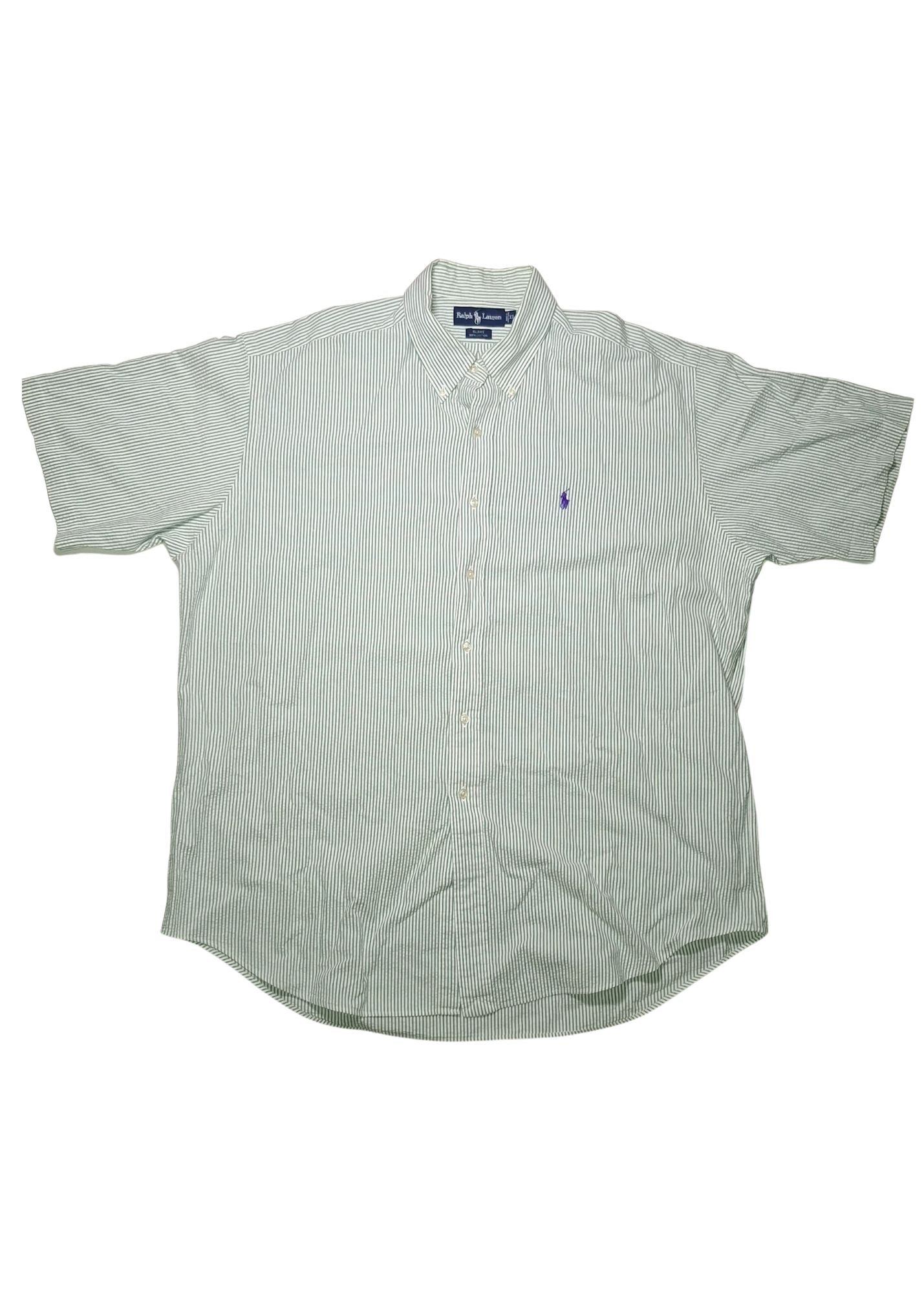 Polo Ralph Lauren Button-Down Green White Shirt