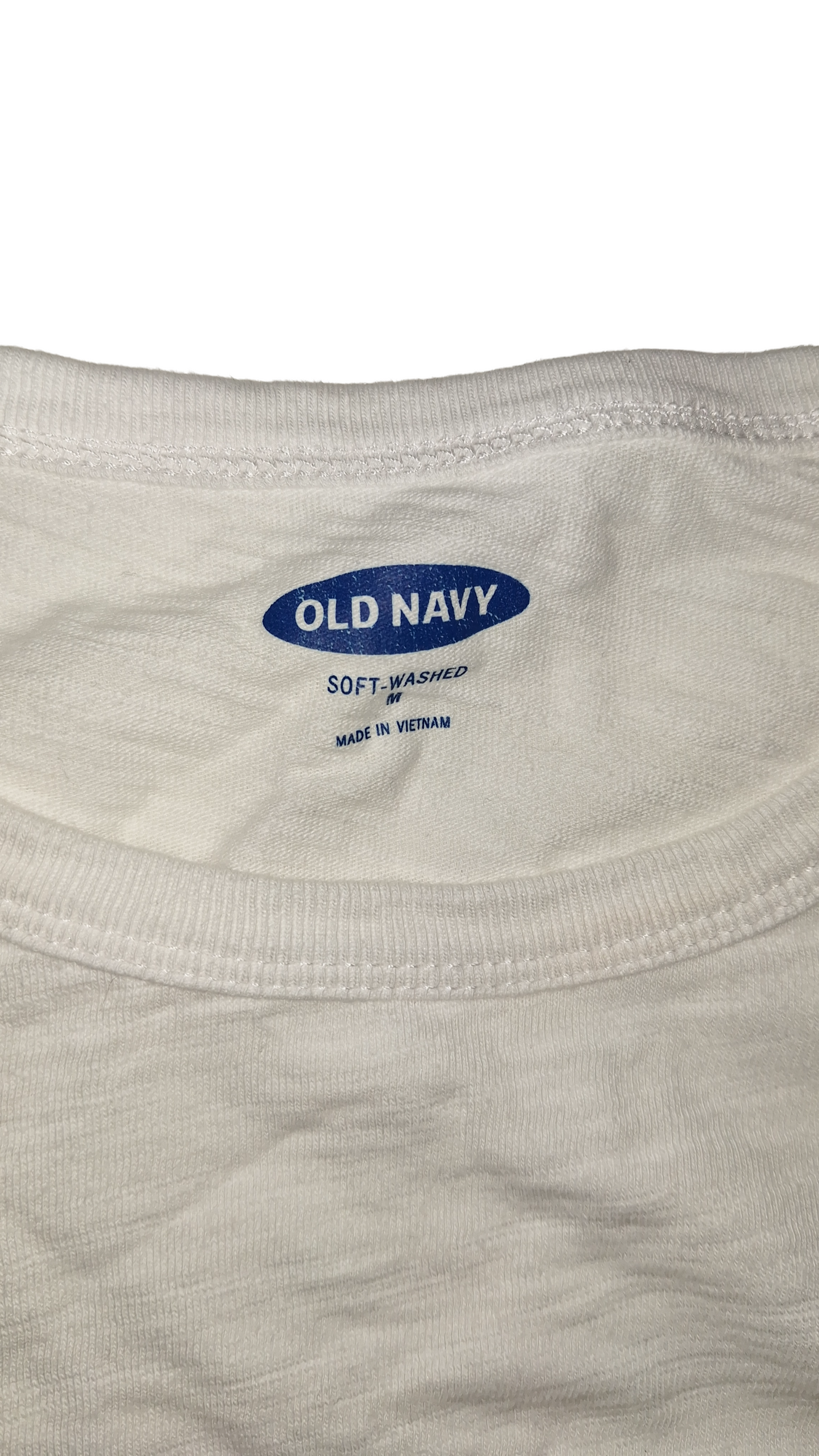 Old Navy Striped Ringer White T-shirt