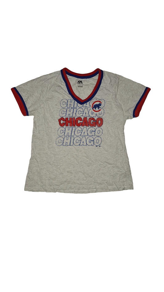 Chicago Cubs Majestic Grey T-shirt