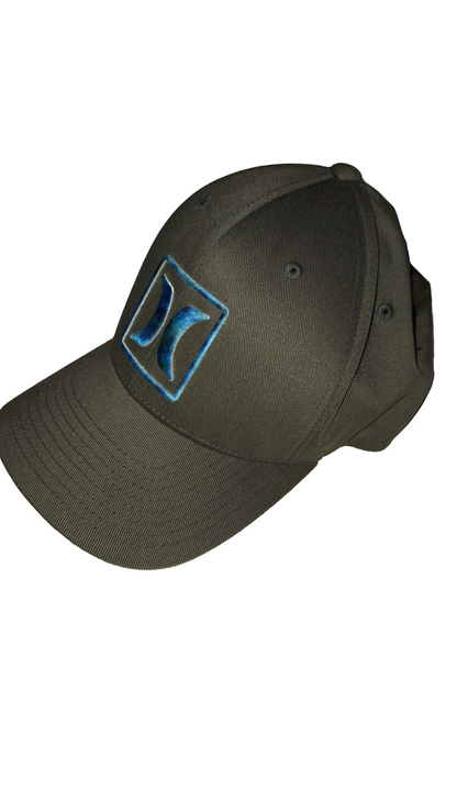 Hurley Grey Embroidered Logo Cap