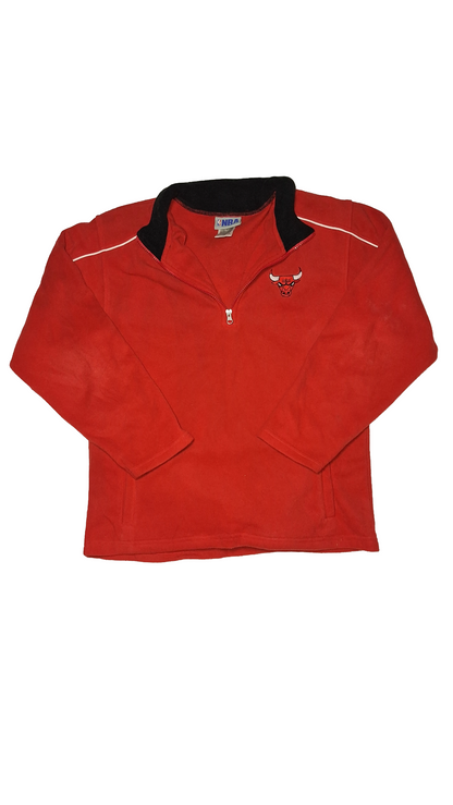 NBA Chicago Bulls Red Quarter Zip Sweater