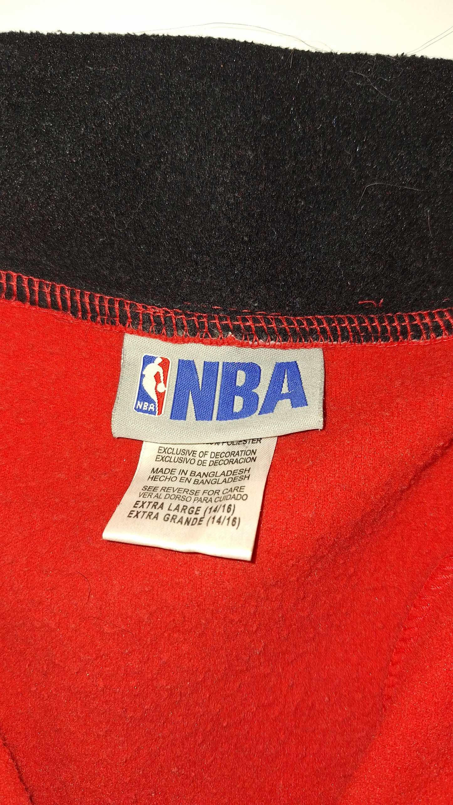 NBA Chicago Bulls Red Quarter Zip Sweater