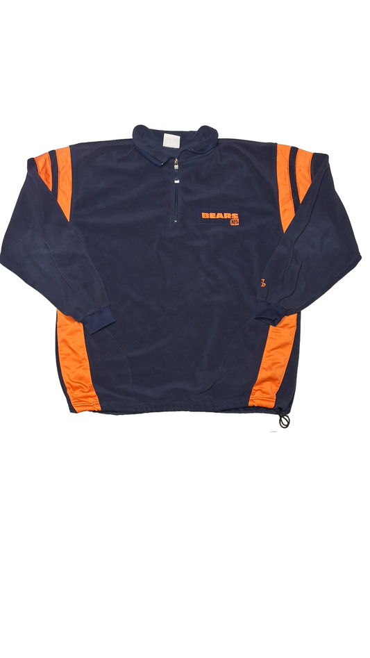 Chicago Bears Quarter Zip Blue Fleece