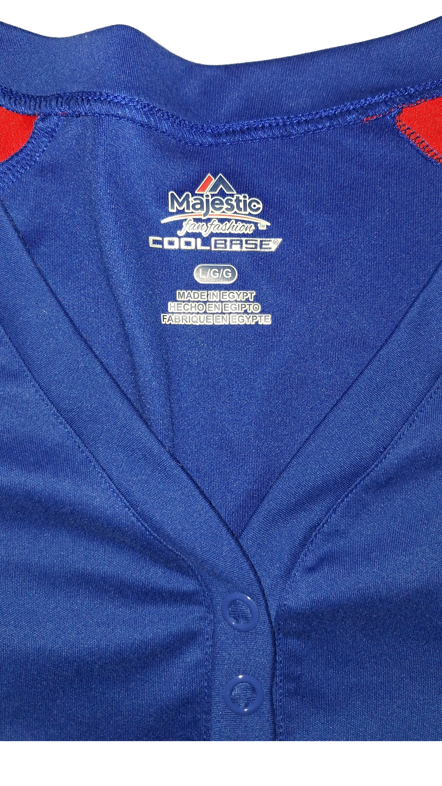 Majestic Chicago Cubs Red And Blue Jersey