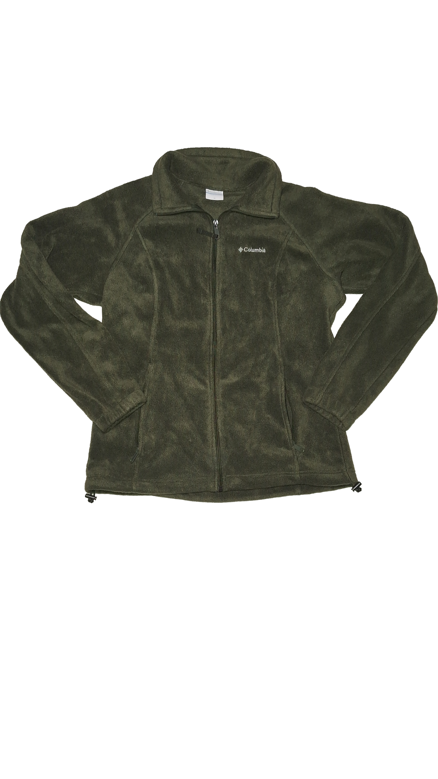 Columbia Full-Zip Dark Green Fleece