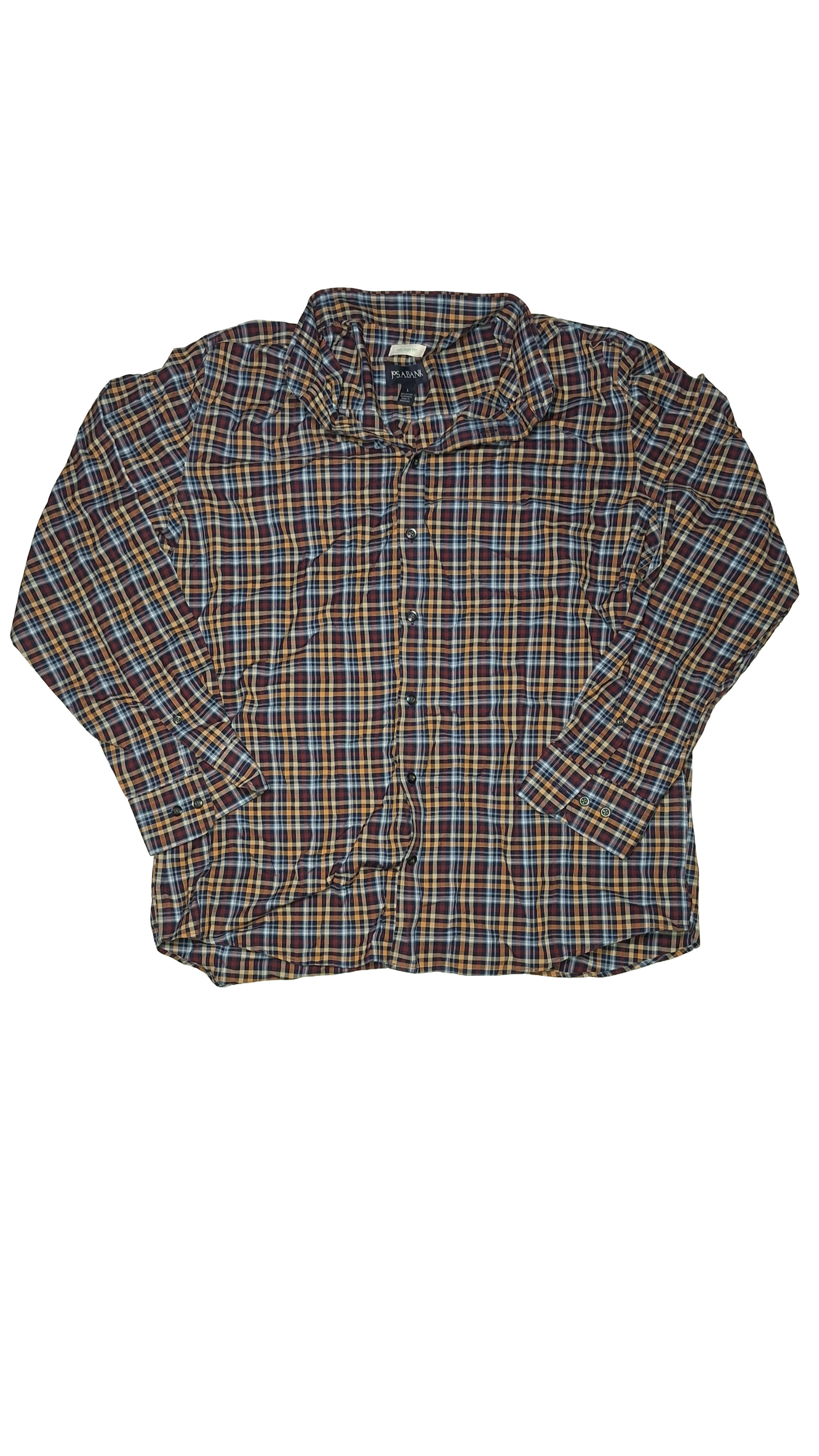 Multi-Colored Plaid Button-Up Shirt