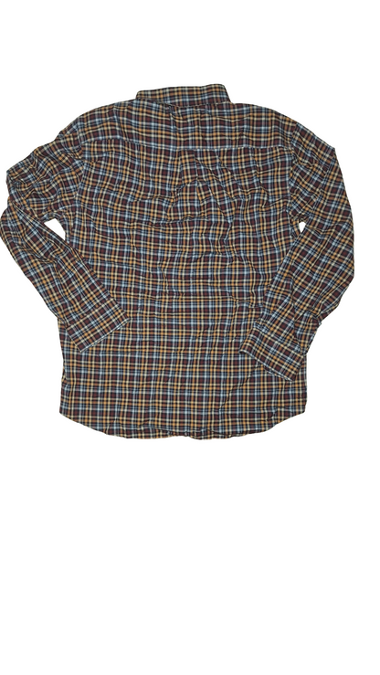 Multi-Colored Plaid Button-Up Shirt